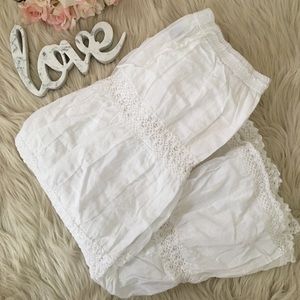 White Crochet Maxi Skirt